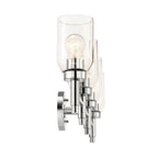 Kichler Lighting 55186CH Chrome Madden 34 Inch 4 Light Vanity With Clear Glass In Chrome Image 4