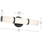 Kichler Lighting 55187BKLED Black Bath Bar Small Image 2
