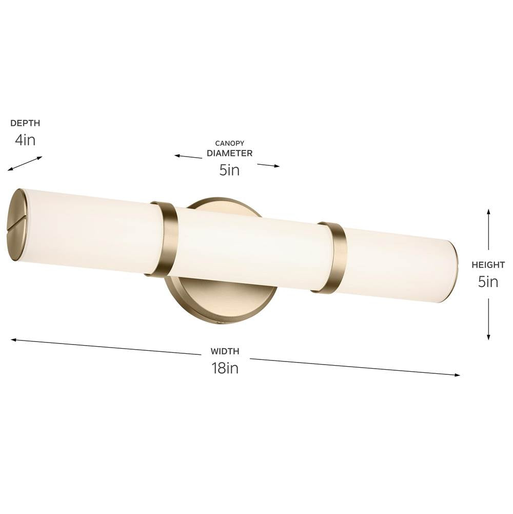 Kichler Lighting 55187CPZLED Champagne Bronze Bath Bar Small Image 9