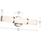Kichler Lighting 55187NILED Brushed Nickel Bath Bar Small Image 2
