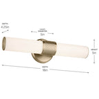 Kichler Lighting 55191CPZLED Champagne Bronze Bath Bar Small Image 2