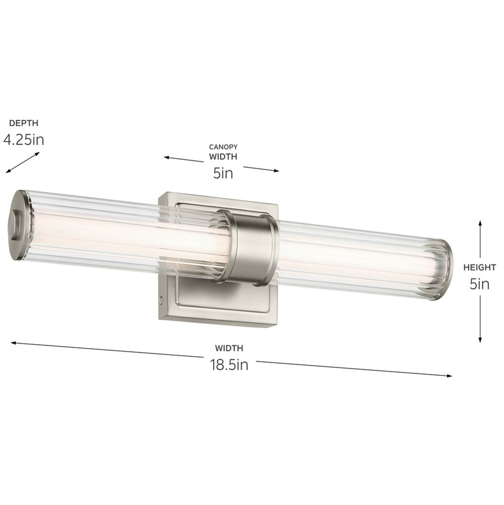 Kichler Lighting 55195NILED Brushed Nickel Bath Bar Small Image 2