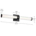 Kichler Lighting 55196BKLED Black Bath Bar Medium Image 2