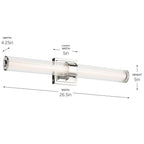 Kichler Lighting 55196PNLED Polished Nickel Bath Bar Medium Image 2