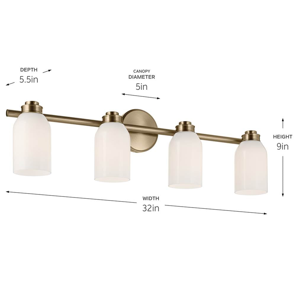 Kichler Lighting 55203CPZ Champagne Bronze Bath 4lt Image 3