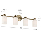 Kichler Lighting 55203CPZ Champagne Bronze Bath 4lt Image 3