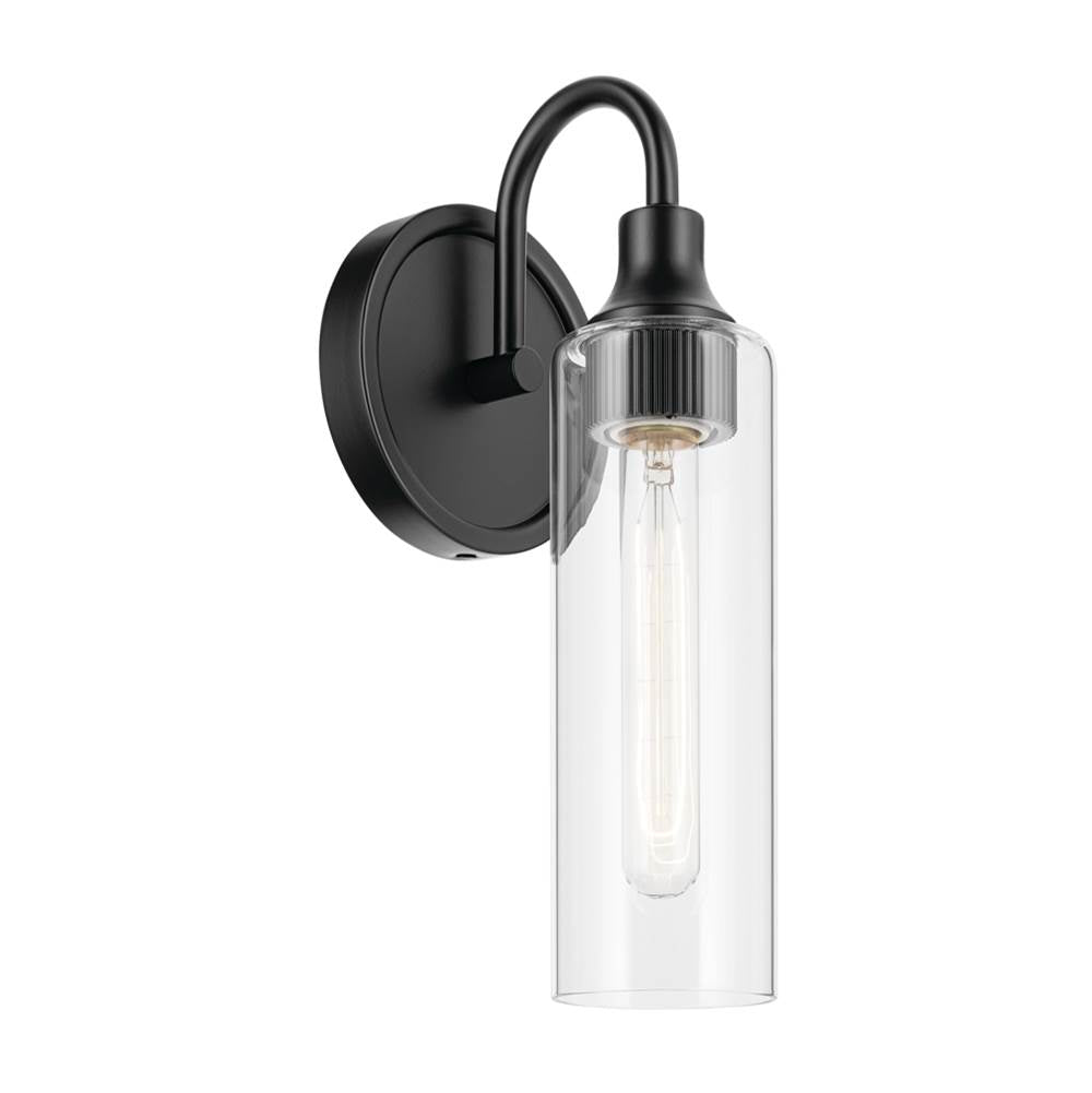 Kichler Lighting 55209BK Black Wall Sconce 1lt Image 1