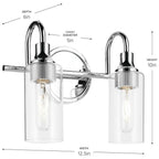 Kichler Lighting 55210CH Chrome Bath 2lt Image 2