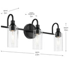 Kichler Lighting 55211BK Black Bath 3lt Image 3