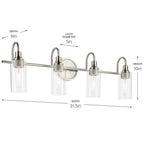 Kichler Lighting 55212NI Brushed Nickel Bath 4lt Image 2