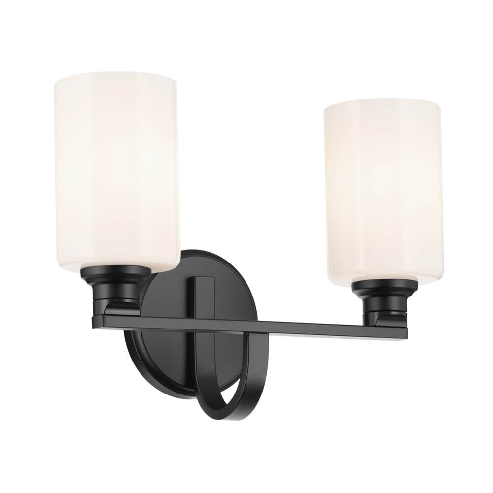 Kichler Lighting 55225BK Black Bath 2lt Image 1