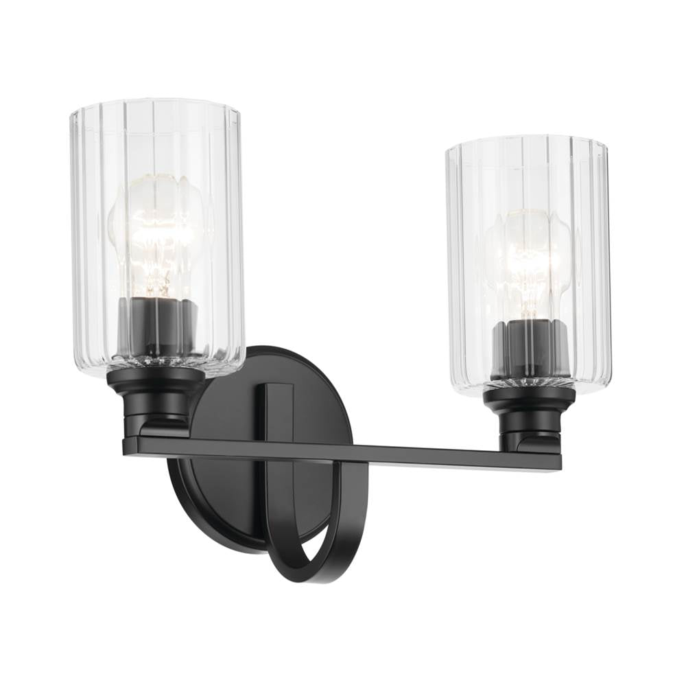 Kichler Lighting 55225BKFLU Black Bath 2lt Image 1