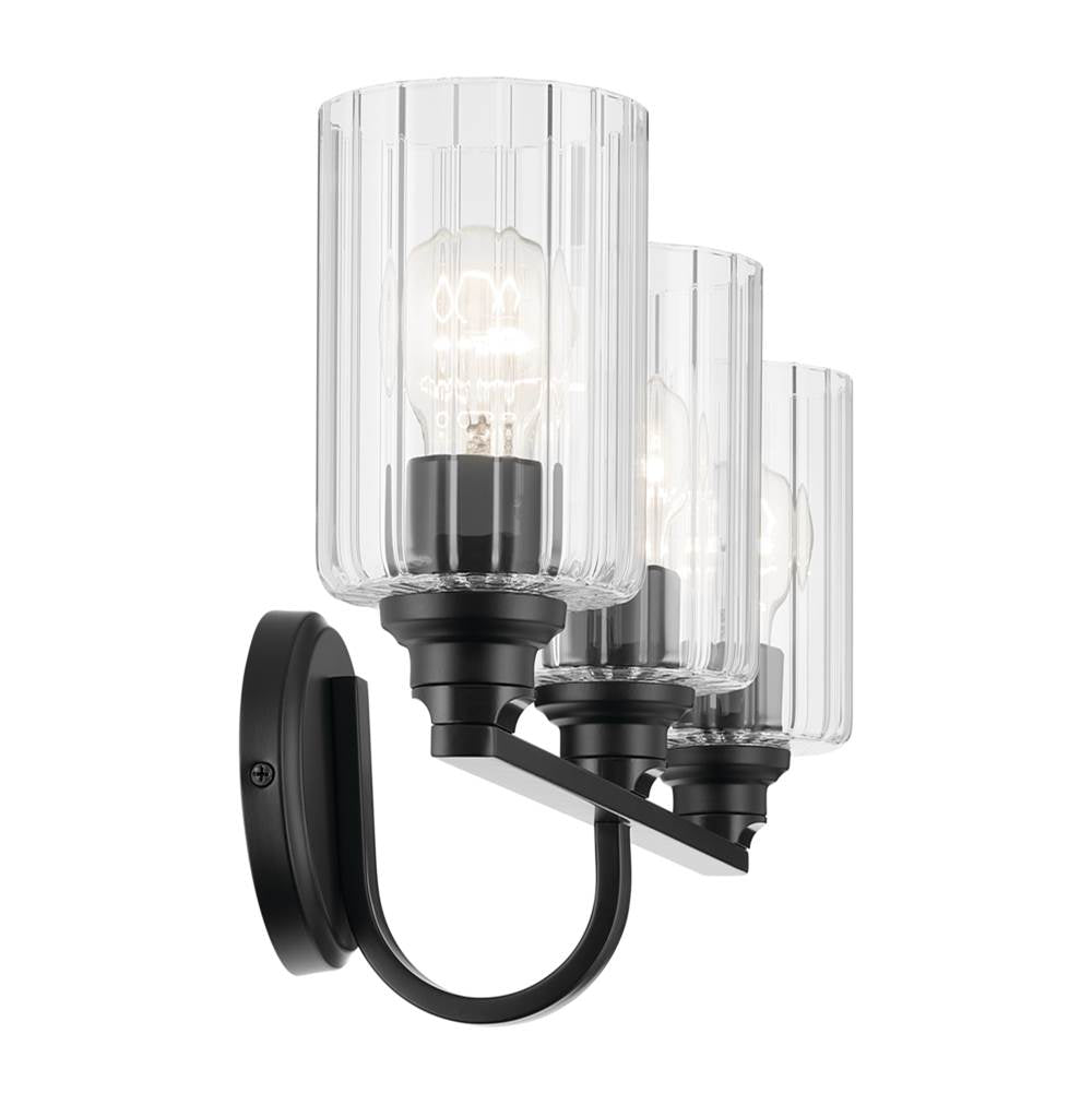 Kichler Lighting 55226BKFLU Black Bath 3lt Image 3