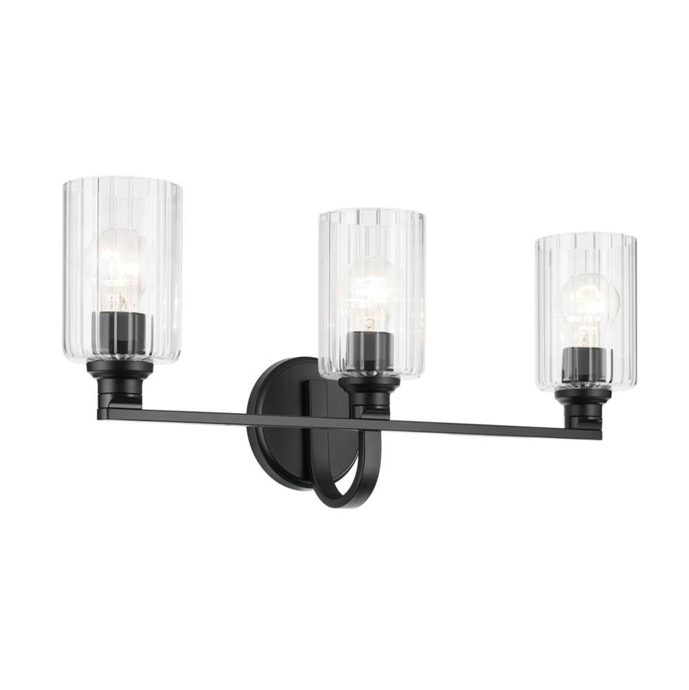 Kichler Lighting 55226BKFLU Black Bath 3lt Image 1