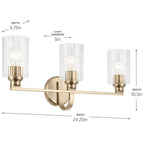 Kichler Lighting 55226CPZFLU Champagne Bronze Bath 3lt Image 2