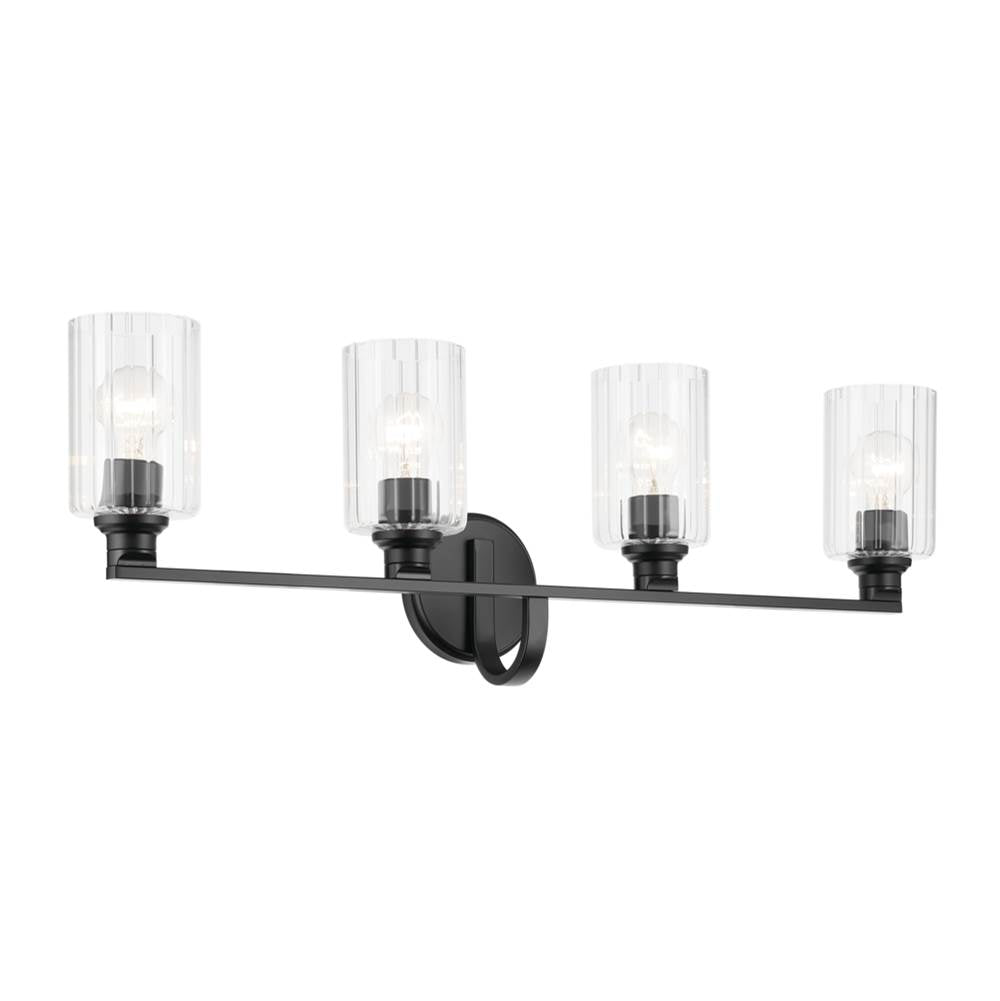 Kichler Lighting 55227BKFLU Black Bath 4lt Image 1