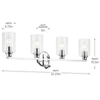 Kichler Lighting 55227CHFLU Chrome Bath 4lt Image 2