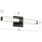 Kichler Lighting 55237BKLED Black Bath Bar Small Image 2