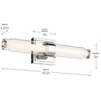Kichler Lighting 55237PNLED Polished Nickel Bath Bar Small Image 2
