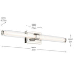 Kichler Lighting 55239PNLED Polished Nickel Bath Bar Large Image 2