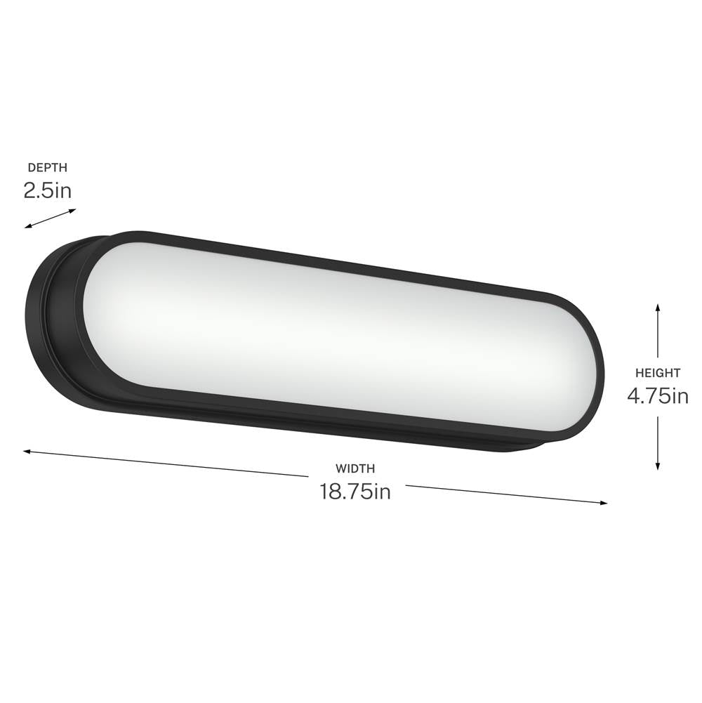 Kichler Lighting 55246BKLED Black Bath Bar Small Image 4