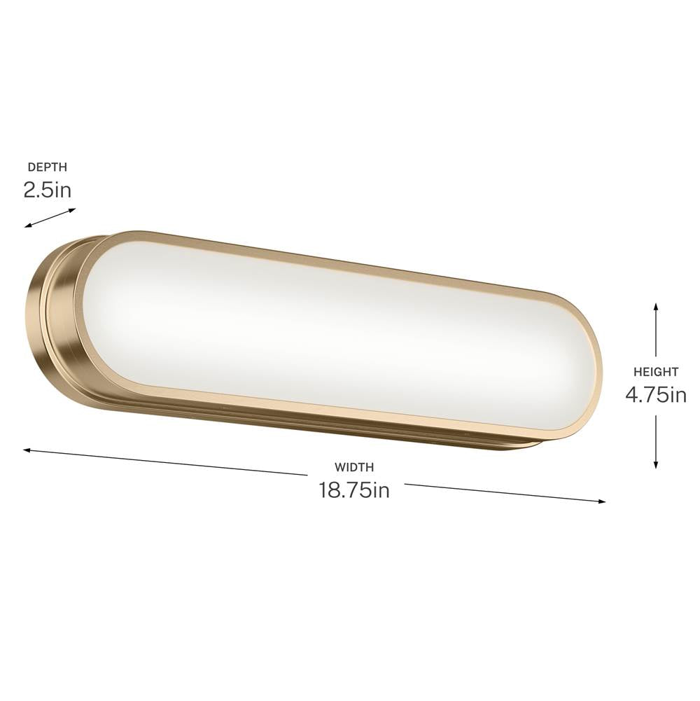 Kichler Lighting 55246CPZLED Champagne Bronze Bath Bar Small Image 4