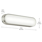 Kichler Lighting 55246NILED Brushed Nickel Bath Bar Small Image 4