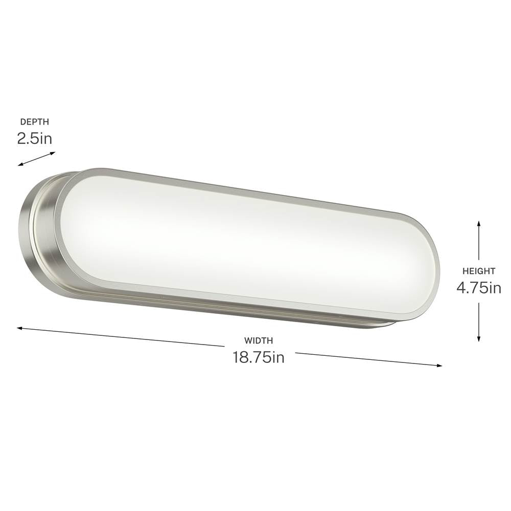 Kichler Lighting 55246NILED Brushed Nickel Bath Bar Small Image 4