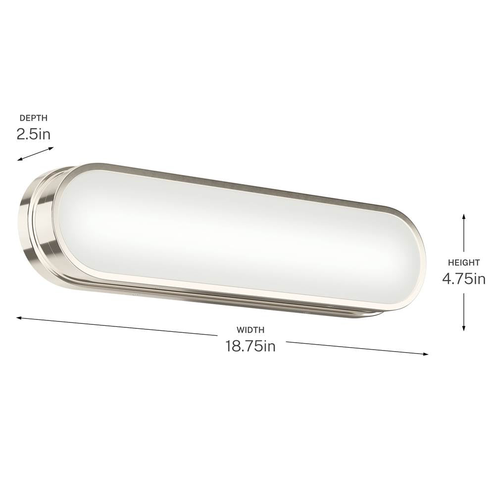 Kichler Lighting 55246PNLED Polished Nickel Bath Bar Small Image 4
