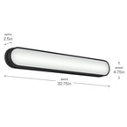 Kichler Lighting 55248BKLED Black Bath Bar Large Image 4