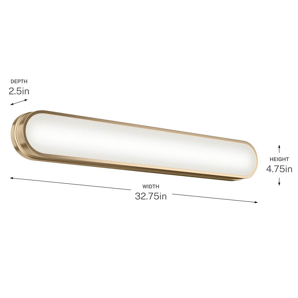 Kichler Lighting 55248CPZLED Champagne Bronze Bath Bar Large Image 4