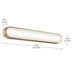 Kichler Lighting 55248CPZLED Champagne Bronze Bath Bar Large Image 4
