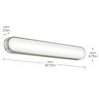 Kichler Lighting 55248NILED Brushed Nickel Bath Bar Large Image 4