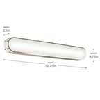 Kichler Lighting 55248PNLED Polished Nickel Bath Bar Large Image 4