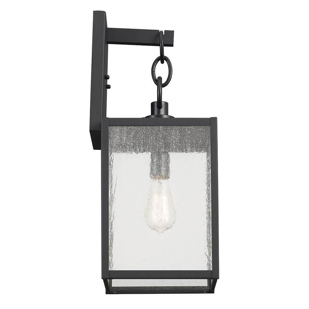 Kichler Lighting Lahden 21.75'' 1 Light Outdoor Wall Light With Clear Seeded Glass In Textured Black