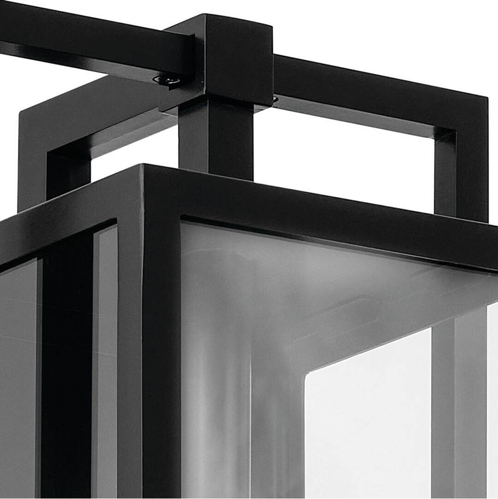 Kichler Lighting 59089BK Black Goson 24'' 1 Light Wall Light With Clear Glass In Black Image 2