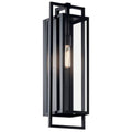 Kichler Lighting 59089BK Black Goson 24'' 1 Light Wall Light With Clear Glass In Black Image 1