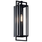 Kichler Lighting 59089BK Black Goson 24'' 1 Light Wall Light With Clear Glass In Black Image 1