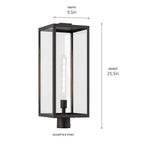 Kichler Lighting 59115OZ Olde Bronze Outdoor Post Mt 1lt Image 2