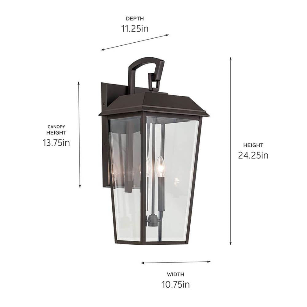 Kichler Lighting 59120OZ Olde Bronze Outdoor Wall 2lt Image 2