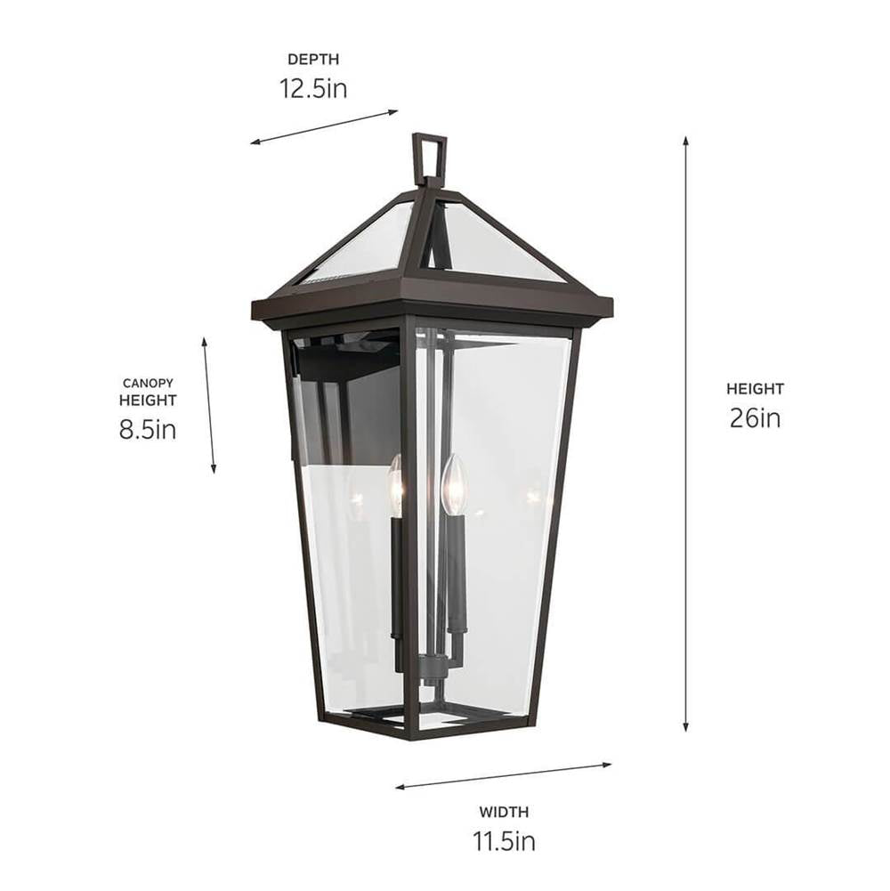 Kichler Lighting 59127OZ Olde Bronze Outdoor Wall 2lt Image 2