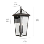 Kichler Lighting 59127OZ Olde Bronze Outdoor Wall 2lt Image 2