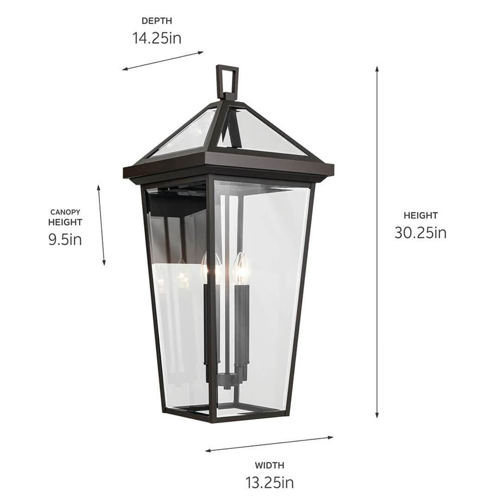 Kichler Lighting 59128OZ Olde Bronze Outdoor Wall 4lt Image 2