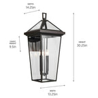 Kichler Lighting 59128OZ Olde Bronze Outdoor Wall 4lt Image 2