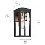 Kichler Lighting Hone Outdoor Wall 1lt