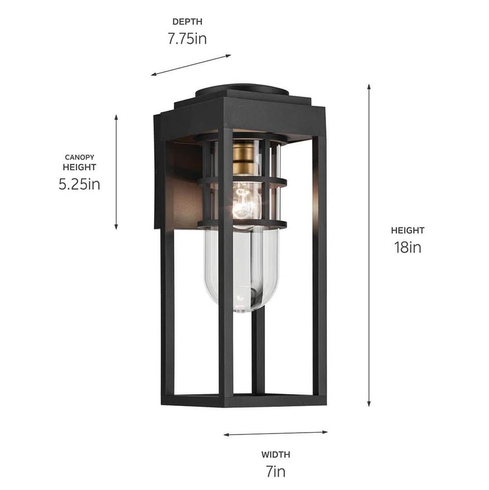 Kichler Lighting Hone Outdoor Wall 1lt