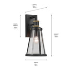 Kichler Lighting 59147BKT Black Textured Outdoor Wall 1lt Image 2