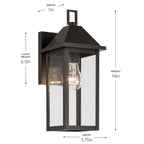Kichler Lighting 59157OZ Olde Bronze Outdoor Wall 1lt Image 2