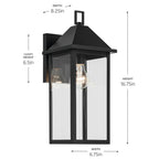Kichler Lighting 59158BK Black Outdoor Wall 1lt Image 2