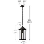 Kichler Lighting 59160OZ Olde Bronze Outdoor Pendant 1lt Image 2